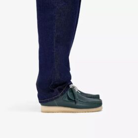 Wallabee Rb for menn – mørkegrønne Wallabees i skinn