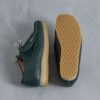 Wallabee Rb for menn – mørkegrønne Wallabees i skinn