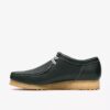 Wallabee Rb for menn – mørkegrønne Wallabees i skinn