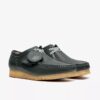 Wallabee Rb for menn – mørkegrønne Wallabees i skinn