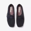 Wallabee™-sko i svart semsket skinn for damer