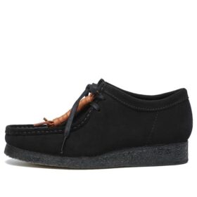 Wallabee™-sko i svart semsket skinn for menn