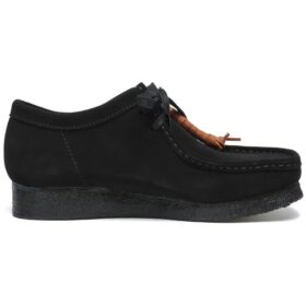 Wallabee™-sko i svart semsket skinn for menn