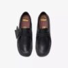 Wallabee™-sko i svart skinn for eldre barn