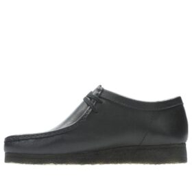 Wallabee™-sko i svart skinn for menn