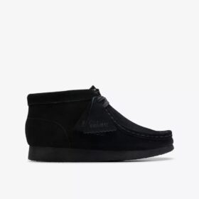 Wallabee-støvler for barn – eldre modell i svart semsket skinn Wallabee-støvler for barn – eldre modell i svart semsket skinn