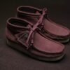 Wallabee-støvler for damer. Rosabrunt semsket skinn Wallabee-støvler for damer. Rosabrunt semsket skinn