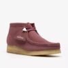 Wallabee-støvler for damer. Rosabrunt semsket skinn Wallabee-støvler for damer. Rosabrunt semsket skinn