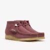 Wallabee-støvler for damer. Rosabrunt semsket skinn Wallabee-støvler for damer. Rosabrunt semsket skinn