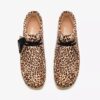 Wallabee-støvler for kvinner med leopardmønster