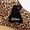 Wallabee-støvler for kvinner med leopardmønster