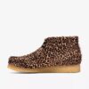 Wallabee-støvler for menn i leopardmønster