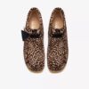 Wallabee-støvler for menn i leopardmønster