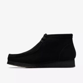 Wallabee™-støvler for menn i svart semsket skinn