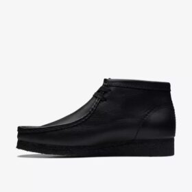 Wallabee™-støvler for menn i svart skinn