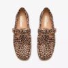 Wallabee T-bar-sko med leopardmønster for damer