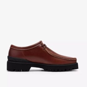 Wallabee Yukoner for menn i brunt skinn