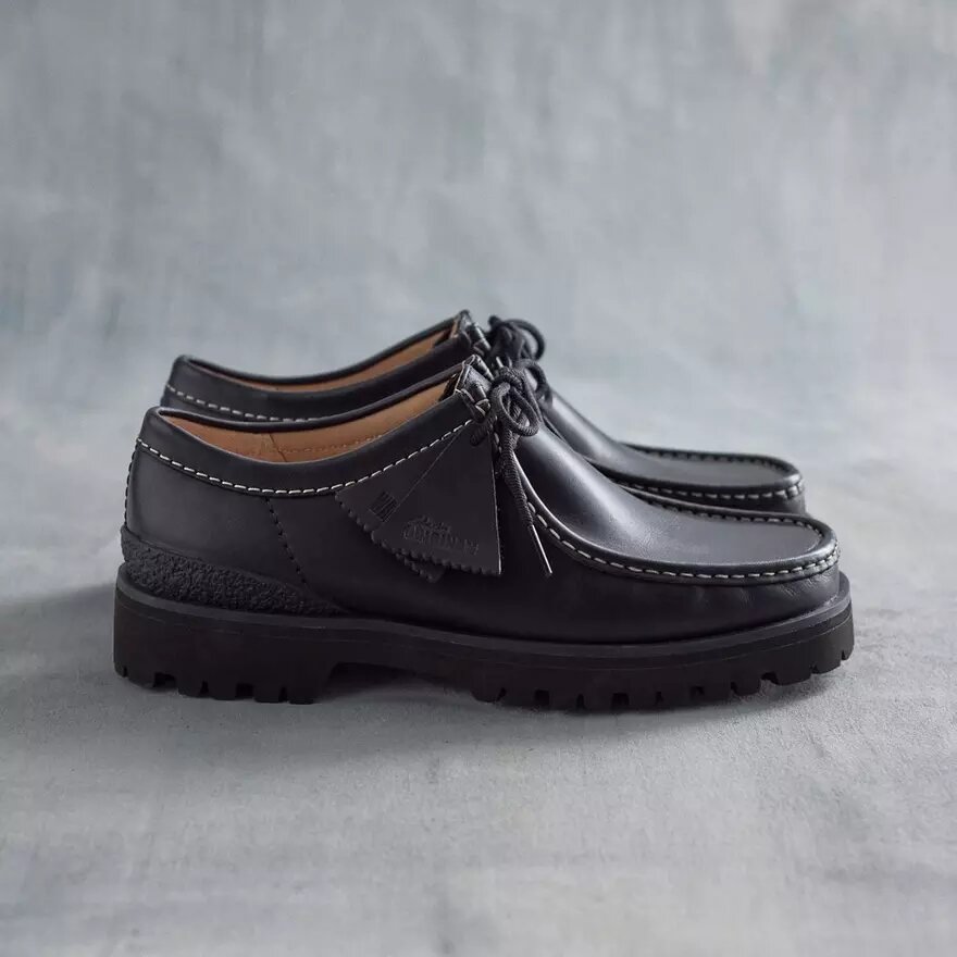 Wallabees for menn i svart skinn Wallabees for menn i svart skinn