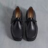 Wallabees for menn i svart skinn Wallabees for menn i svart skinn