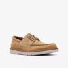 Weltridge Moc sandfarget semsket skinn seilersko for menn
