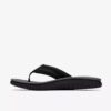 Wesley Surf flip-flop i svart skinn for menn