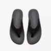Wesley Surf flip-flop i svart skinn for menn