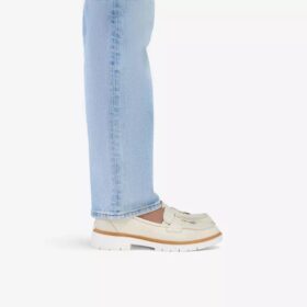Westlynn Bella-Loafers i kremfarget skinn for damer