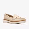 Westlynn Bella-Loafers i kremfarget skinn for damer
