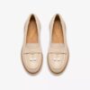 Westlynn Bella-Loafers i kremfarget skinn for damer