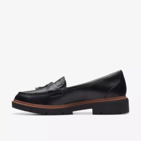 Westlynn Bella-Loafers i svart skinn for damer