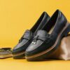 Westlynn Bella-Loafers i svart skinn for damer