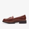 Westlynn Bella-Loafers i tan-farget skinn for damer