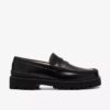 Yukoner Penny-loafers i svart skinn for menn
