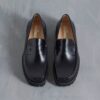 Yukoner Penny-loafers i svart skinn for menn