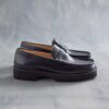 Yukoner Penny-loafers i svart skinn for menn