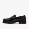 Yukoner Penny-loafers i svart skinn for menn