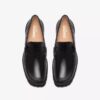 Yukoner Penny-loafers i svart skinn for menn