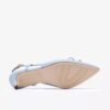 Zarey Bow-pumps i lyseblått skinn for damer