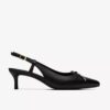 Zarey Bow-pumps i svart skinn for damer