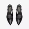 Zarey Bow-pumps i svart skinn for damer