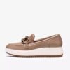 Zylah May taupe-fargede skinnloafers for kvinner, USA