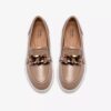 Zylah May taupe-fargede skinnloafers for kvinner, USA