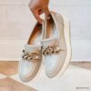 Zylah May taupe-fargede skinnloafers for kvinner, USA